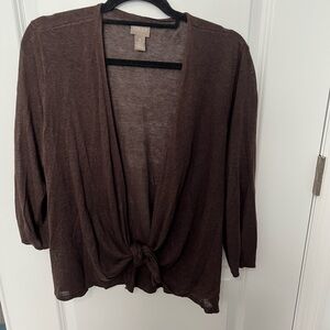Chico's Brown Women's Convertible Sweater